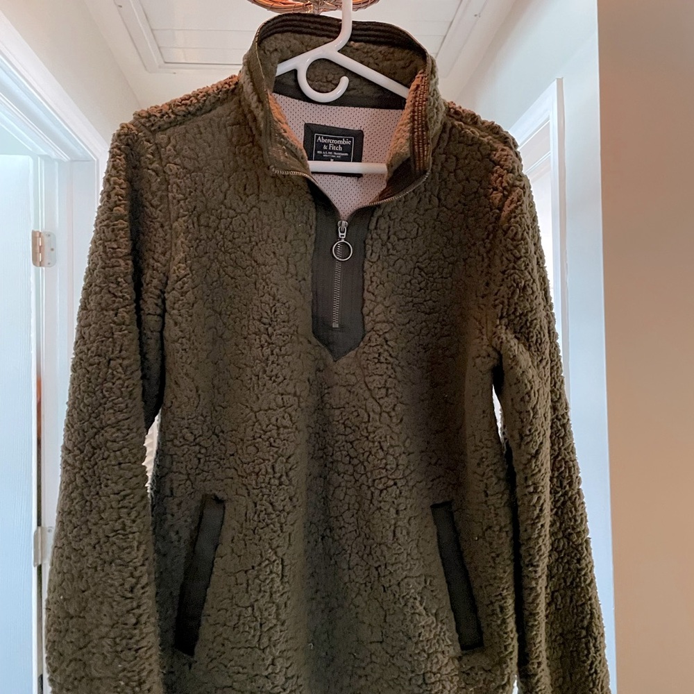 Abercrombie & Fitch 1/4 Zip Fleece Pullover